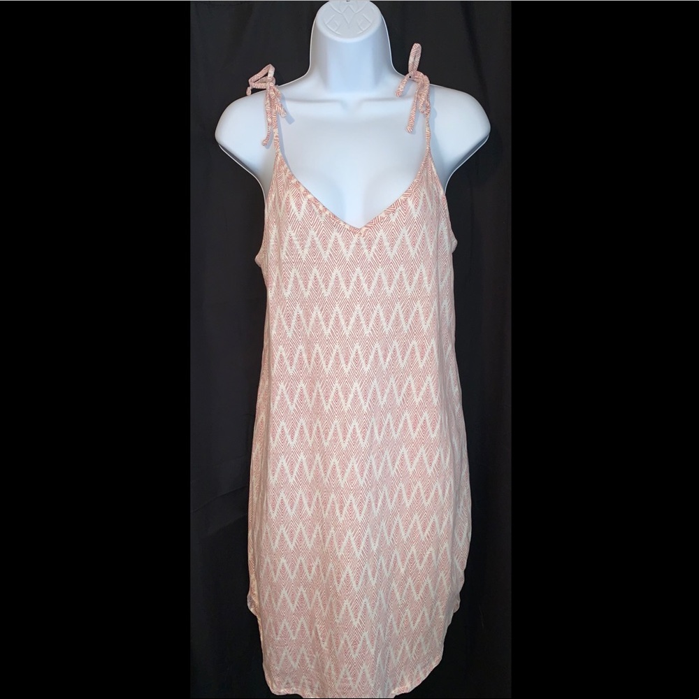 H&M orange and white pattern Beach dress